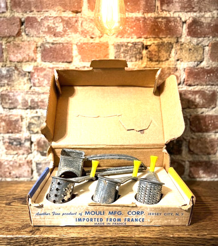 Vintage mouli triple grater - vintage,